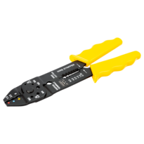 Crimping/Cutting/Stripping Pliers with Yellow Handle