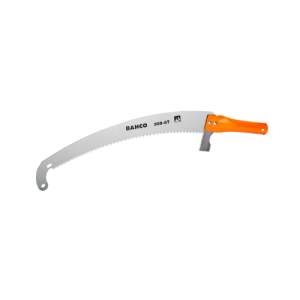 Hardpoint and Fileable Teeth Pole Pruning Saws with Steel Tube Handle and Extended Hook Tip