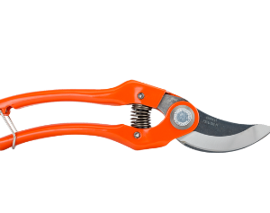 Bypass Secateurs with Stamped/Pressed Steel Handle and Angled Cutting Head